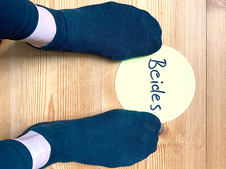 Tetralemma Aufstellung zur Entscheidungsfindung, Symbolbild